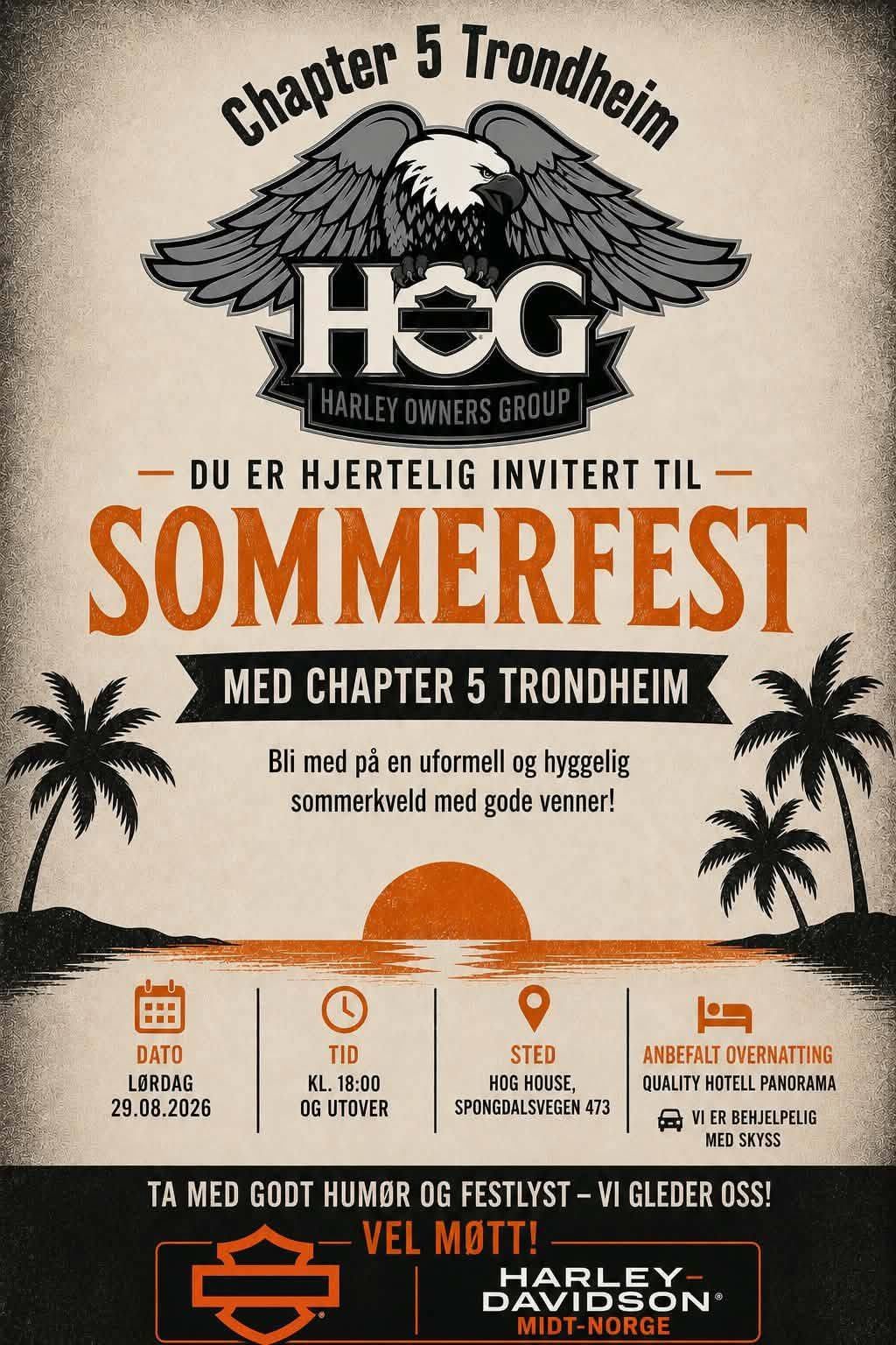 Hog Sommerfest, Trondheim 2026